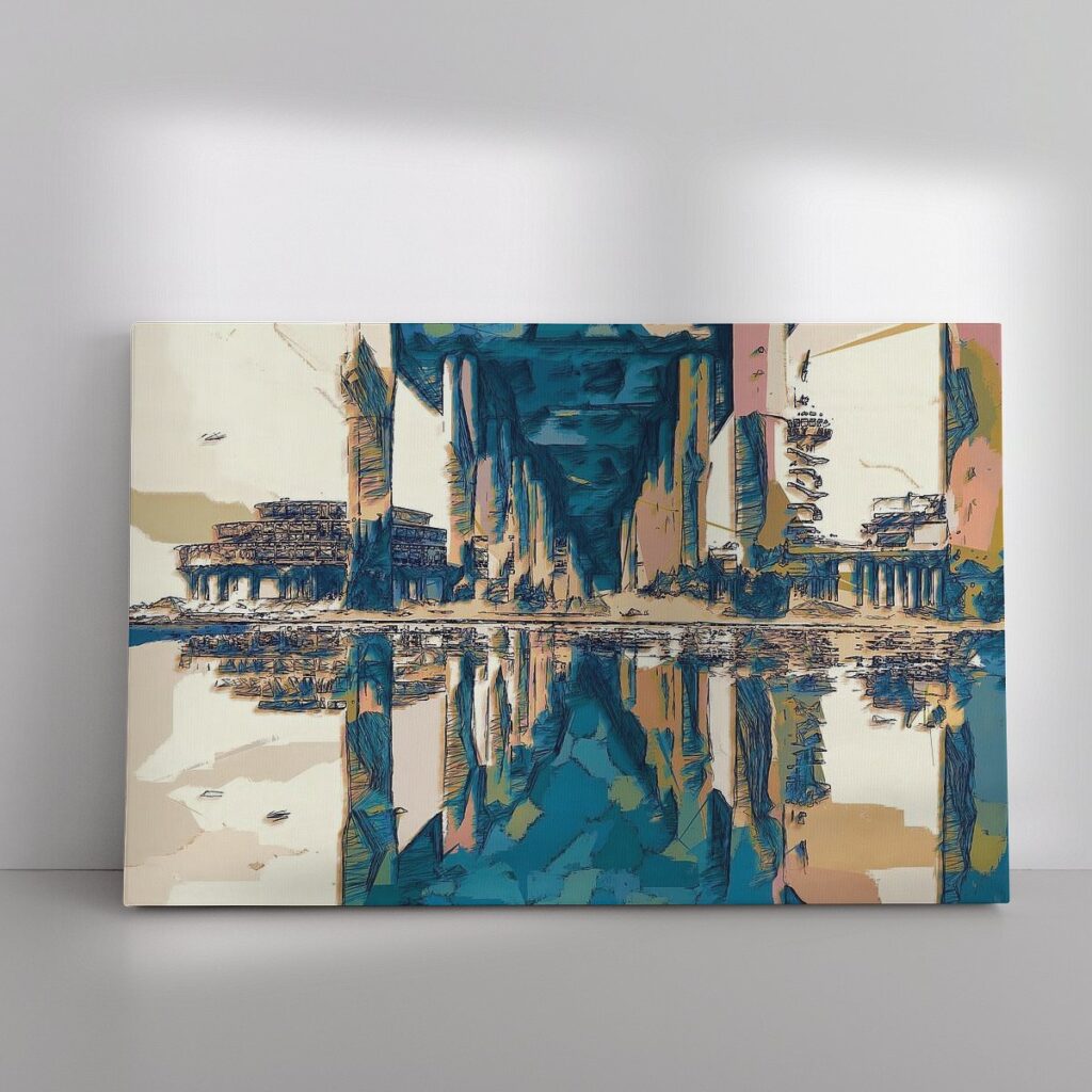 Onder de abstracte Scheveningse pier.