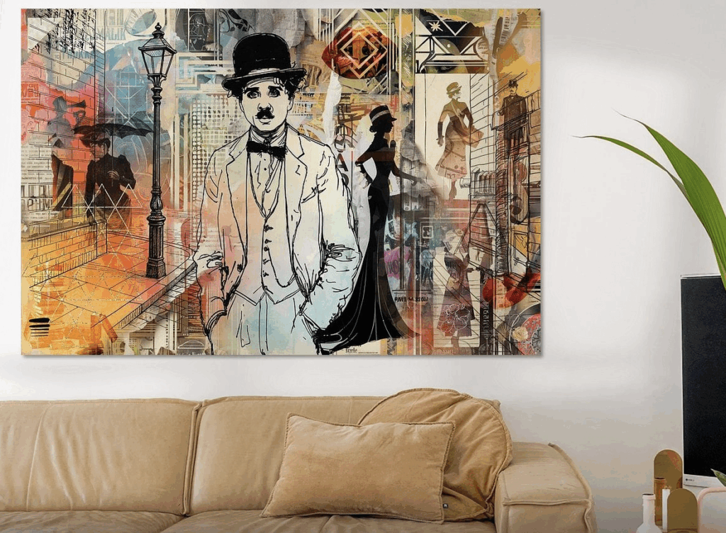 Charlie Chaplin in Collage