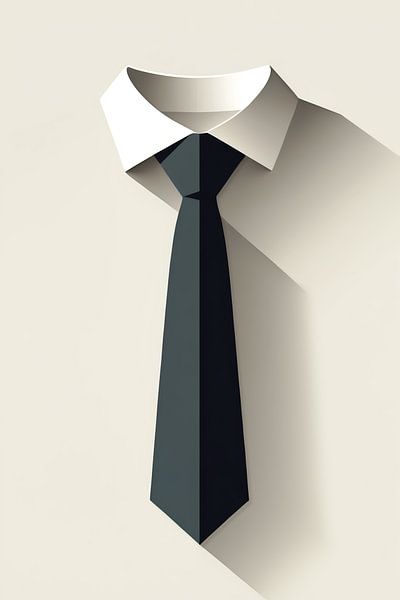 Stropdas in Vorm – Minimalistisch Design met Karakter