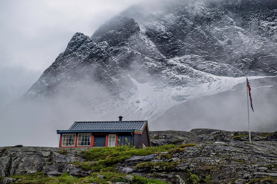 Noorwegen, de top van de Trollstigen.