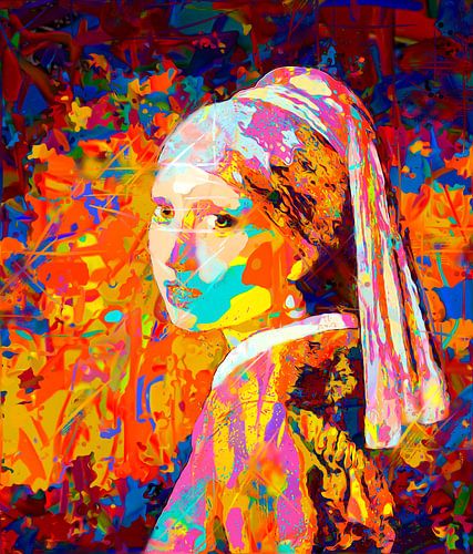 Meisje met de popart parel