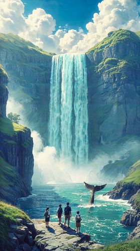 Waar de waterval zee wordt