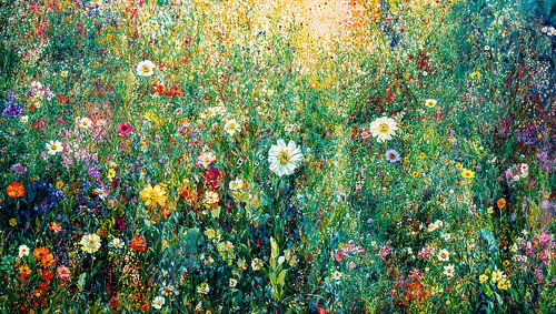 Kleurrijke bloemenweide vol detail – Mega Bloom