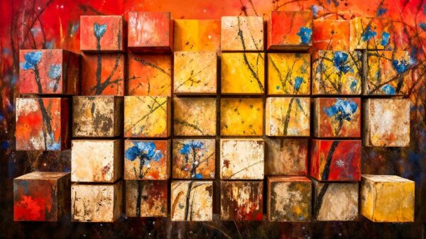 Abstracte Bloei in 3D – Natuur en Textuur