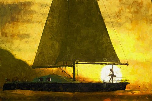 Zeilen en dansen op het water