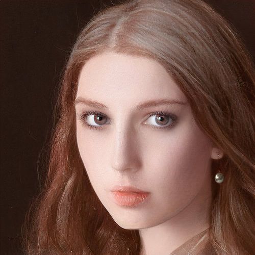 Foto van het meisje met de parel